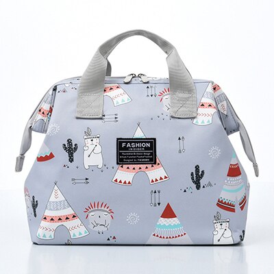 Sac fourre-tout à couches pour bébé avec sac à biberon et tapis à langer pour maman, sacs à main de voyage, organisateurs de poussette, sacs à bandoulière à couches: snowman grey