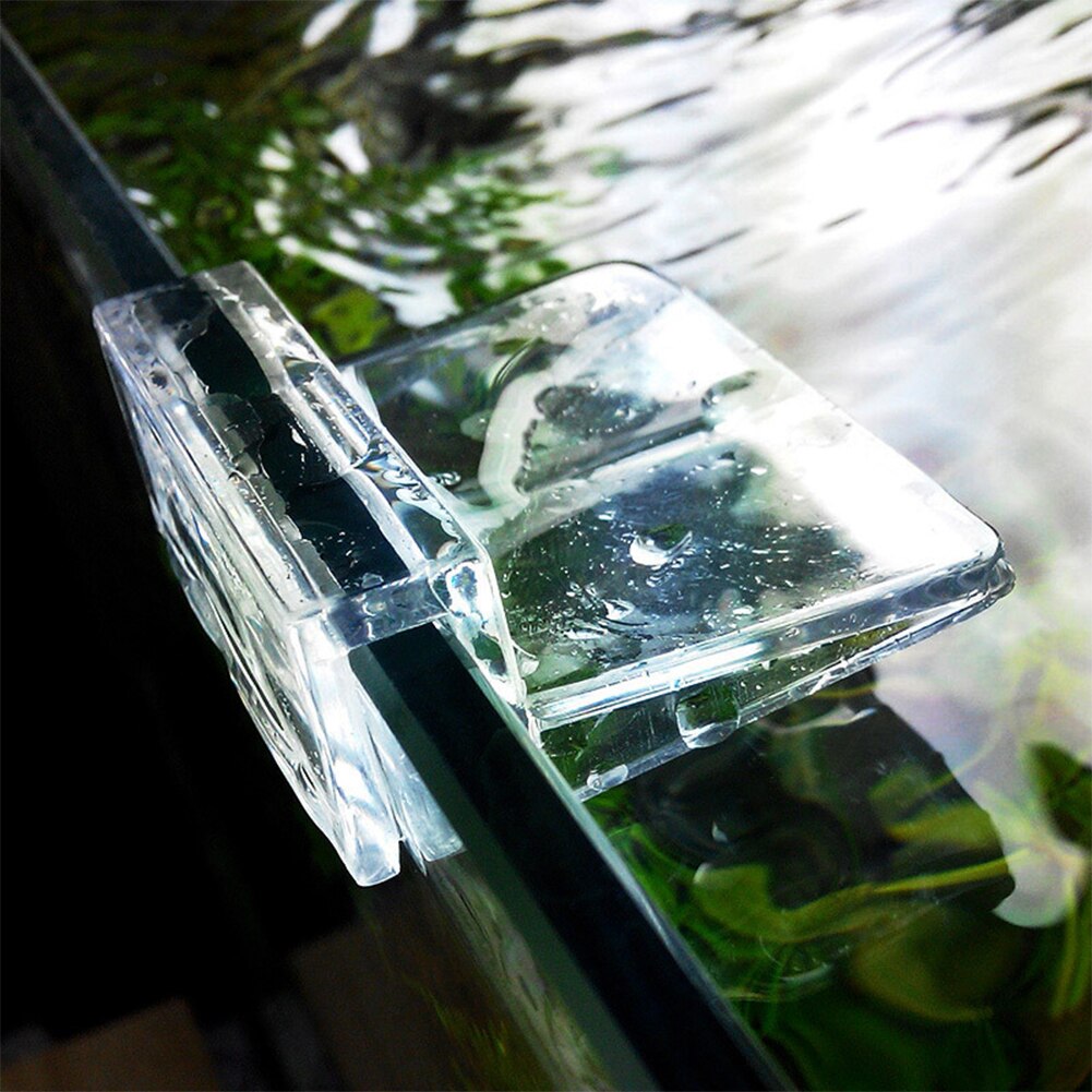 10 stk støtteholder akvarietilbehør til akvarier 6/8/10/12mm multifunksjonell, enkel installasjon av glassdekselklips, klare forsyninger for kjæledyr