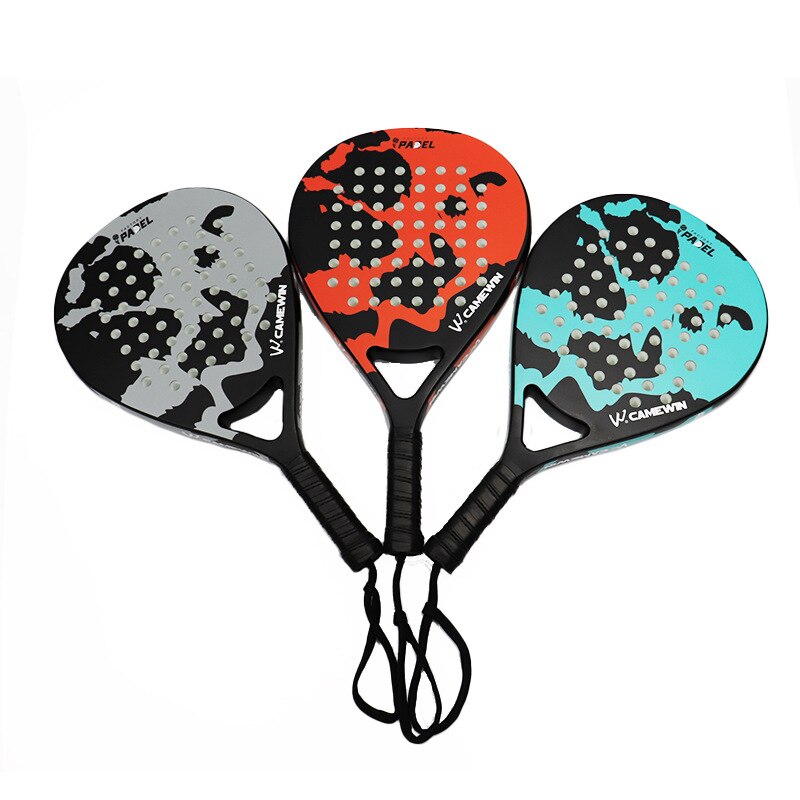 Beach Tennis Carbon Rackets Unisex Lightweight Soft EVA Face Racquet Adult Glass Fiber Pickleball Paddle with Bag