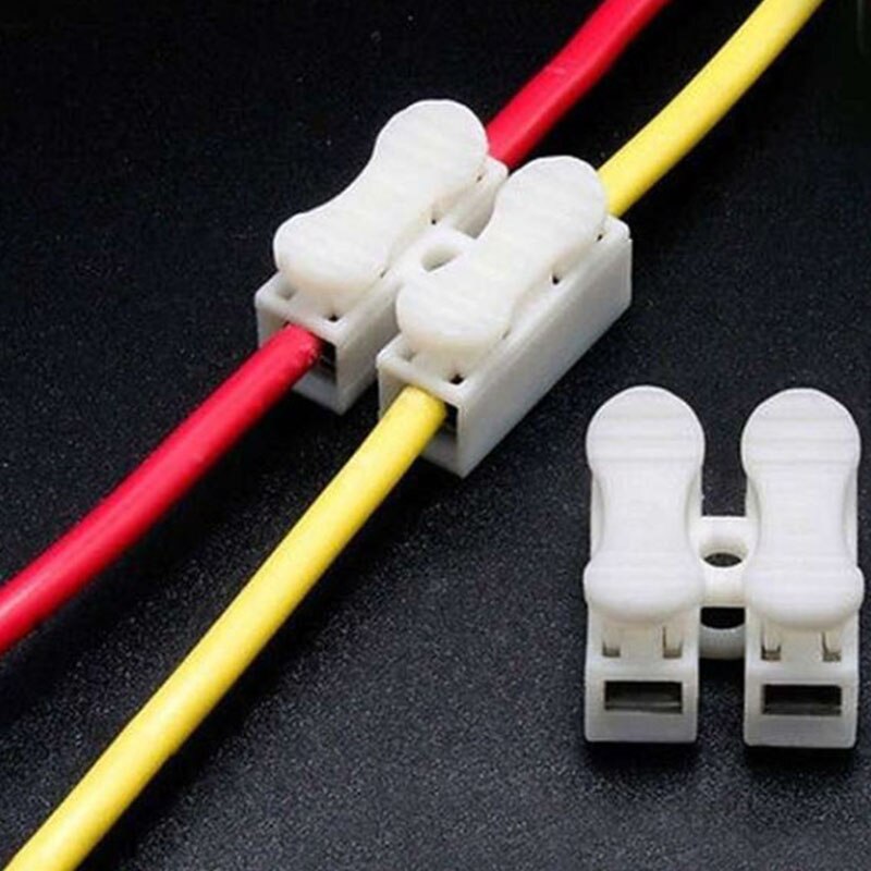 20 stk kabel ledningsstik hurtig forbindelse klemme presse kabel splejsning husstand hurtig elektrisk kabel stik værktøj