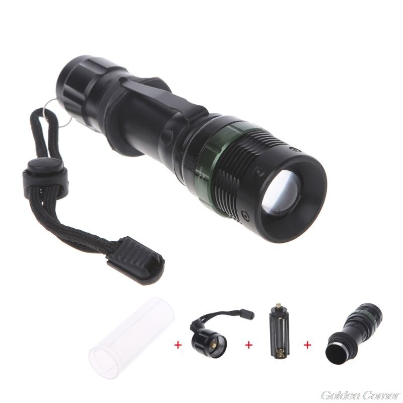 Ultrafire 5000LM Zoomable XM-L T6 LED Flashlight Torch Super Bright Light M06 21 Dropshiping