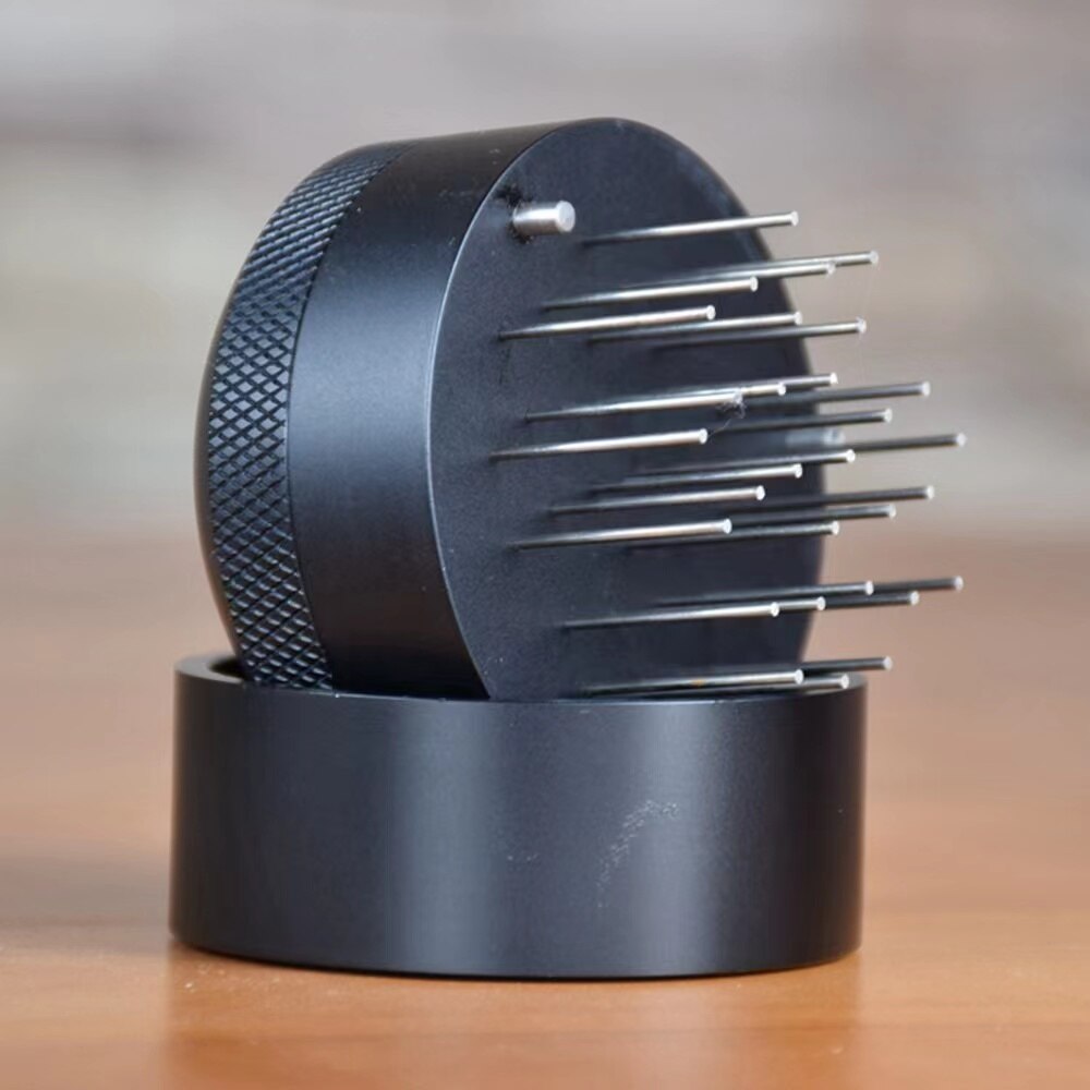 Expresso-Bloque de aguja de café ajustable, distribuidor de café, herramienta niveladora, accesorios baristales, 51/53/58MM: Type B / 58 mm