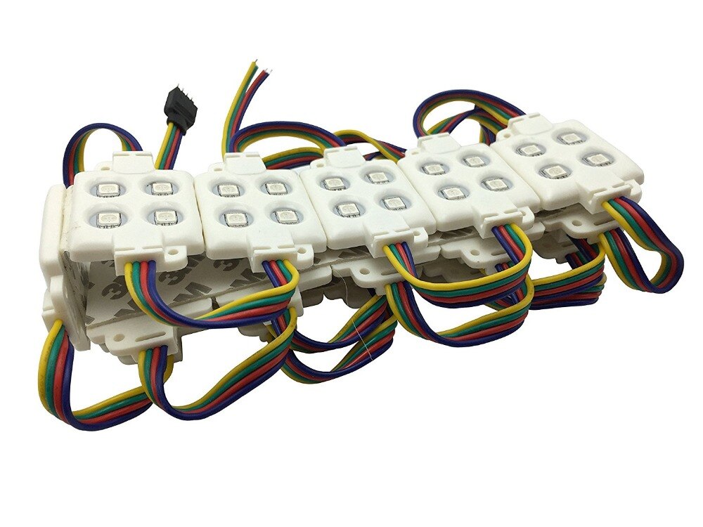 RGB Führte Pritzmodul IP65 Kit DC12V 5050 Led Pixel String farbwechsel mit Pins Fernbedienung und Controller