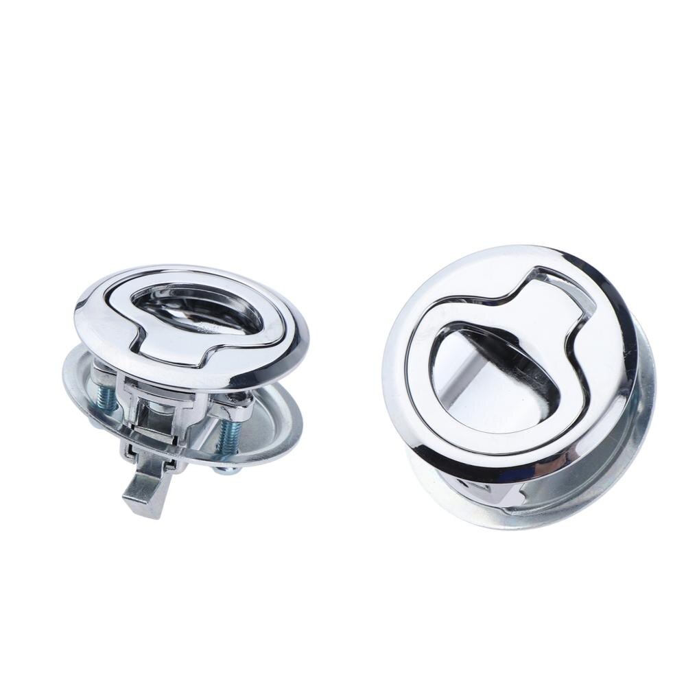 Marine Stainless Steel Flush Latch Pull Locker Hatch Door Cabinet Latch Lift Handle Boat RV Camper Yacht Flush Locking Locker: 2pcs