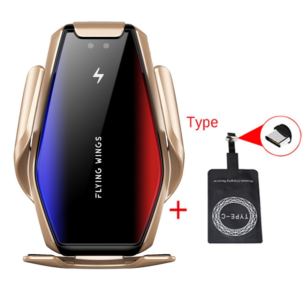 S7 15W Car Wireless Charger Qi Fast Phone Charger Original Charging Phone Holder for IPhone 11 Samsung Smart Phone: F