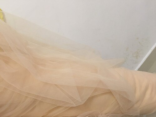 160 cm de large 3 mètre/lot doux maille fine tulle minuscule trou gaze bleu royal gris bleu menthe vert café champagne pêche beige nude rouge: champagne pink