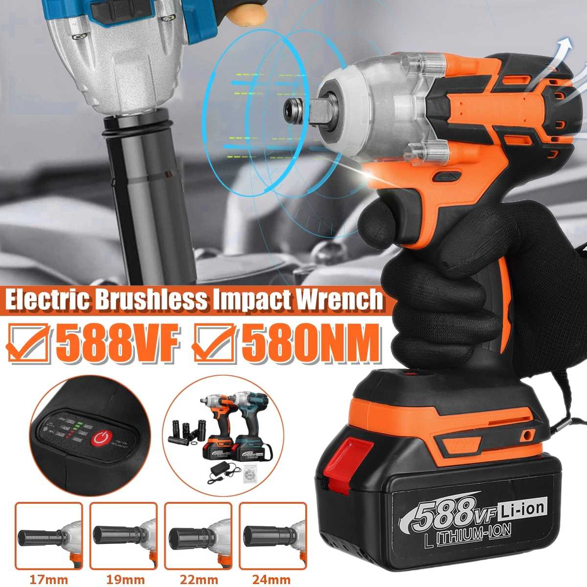 21V Elektrische Slagmoersleutel Accu Boormachine P... Grandado