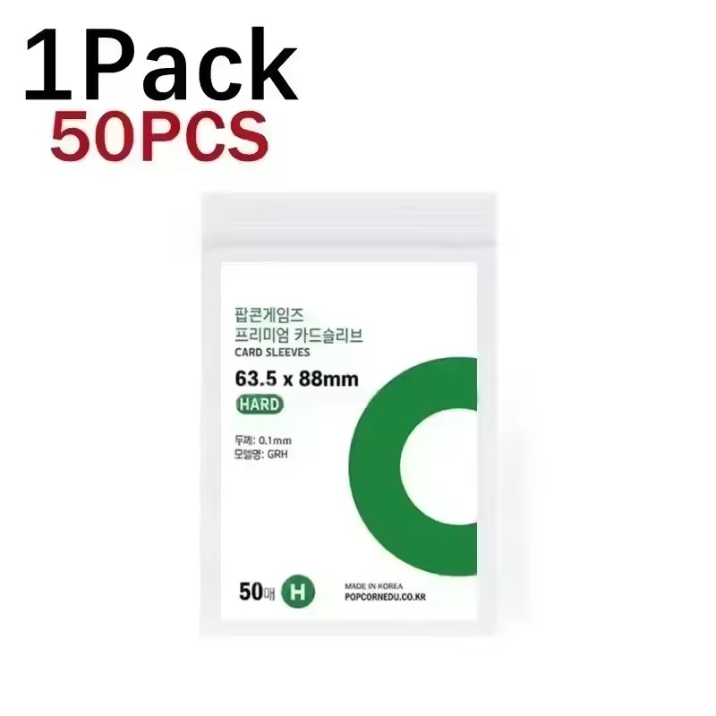 Korea Clear Kpop Photo Card Sleeve Anti-scratch Transparent Protector Bag For Popcorn Diy Game FootBall Korean idol Card Holder: Dark Grey