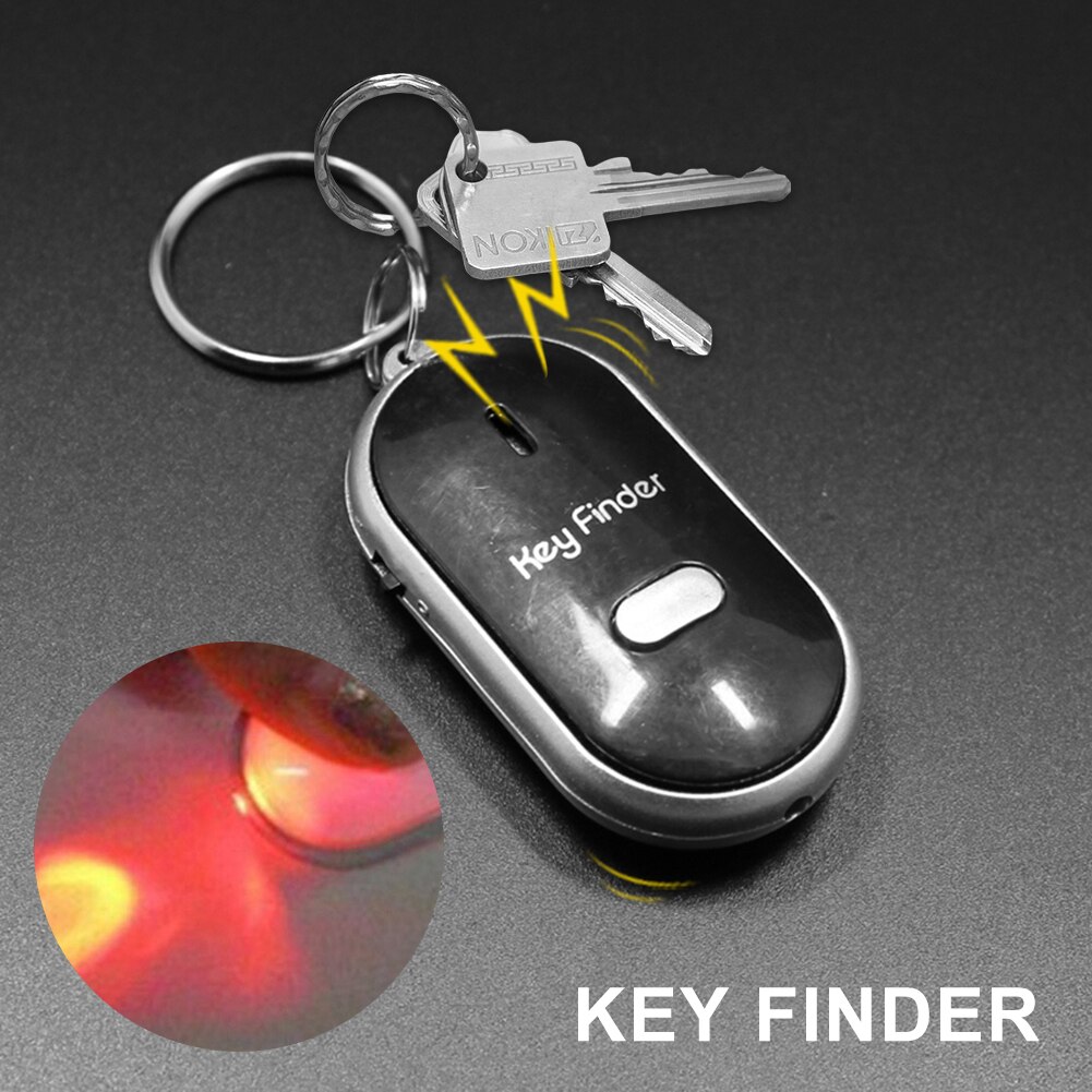 Schlüssel Finder Tracker Locator Anti-Verloren Gerät LED Licht Taschenlampe Remote-Sound Control Verlor Keyfinder Keychain Alarm Locator Track