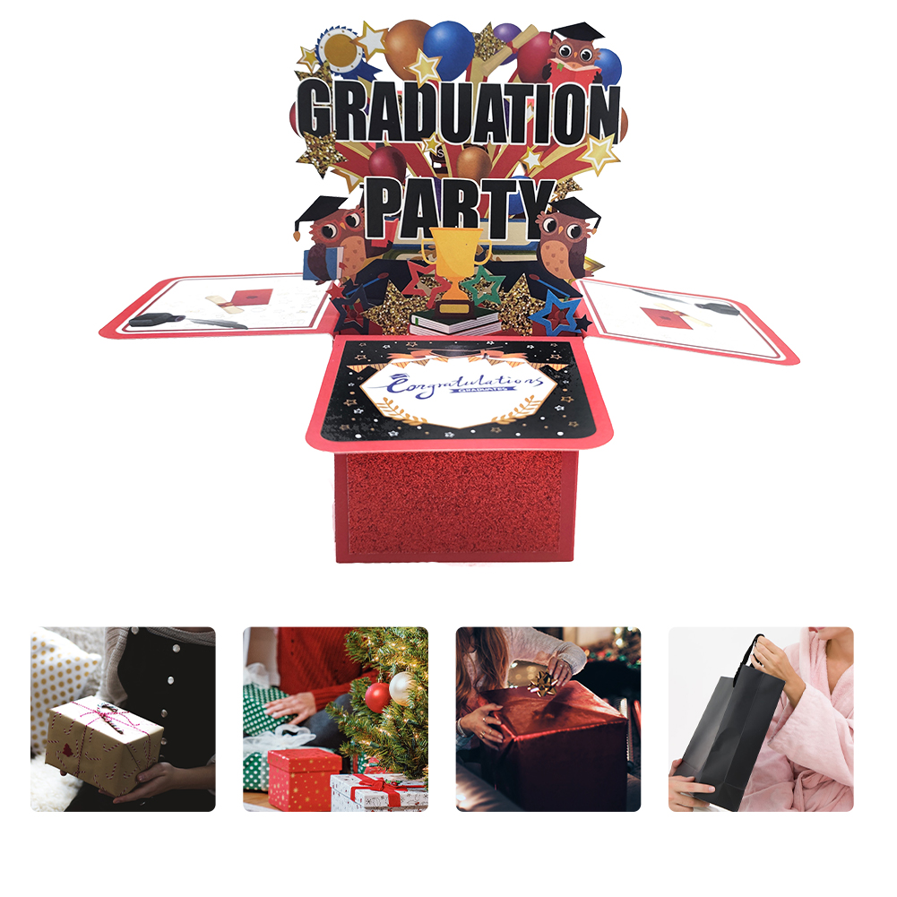 Graduation Card Graduation Pop Up Card High School Graduation Cards 3D Popup Greeting Graduation Card for Boy Girl