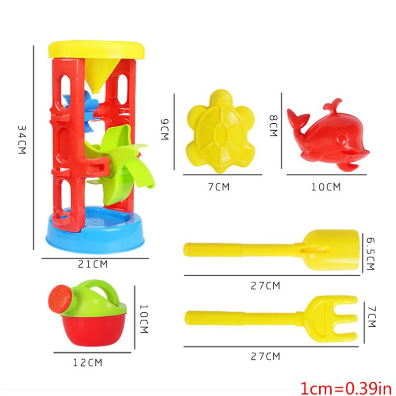 1 Set Beach Toys for Kids Baby Children Playing Game Sand Mould Cartoon Bucket Pail Children Sandbox Set Kit Toys: G