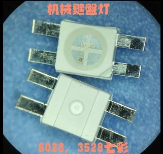 70pcs SMD 3528/6028 RGB LED Common Anode SMT Chip Tricolor (Red Green Blue) 1210 Shine down Light Emitting Diode Lamp
