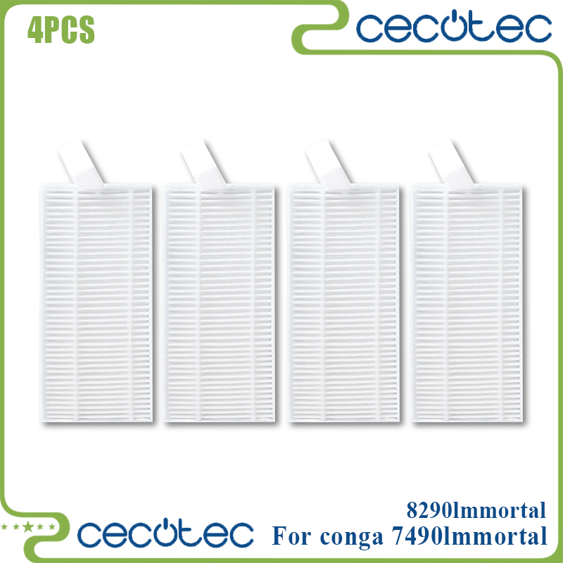 For Cecotec Conga Compatible 7490 Immortal / 8290 Immortal / Kabum Smart 900 Spare Parts Brush Mop Filter Dust Bag Accessories: Light Grey