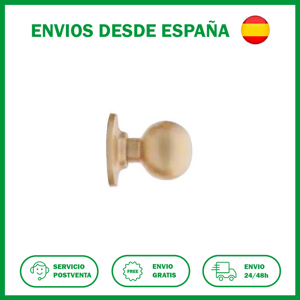Cerradura pomo bola Tesa 3900 3902U0CM. Serie Bola, 392 acabado cromo mate. Para puertas de entrada, (exterior fijo, solo se abre con llave.
