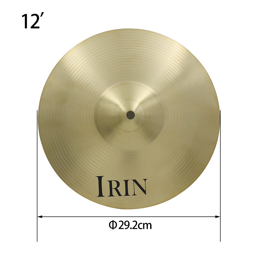 Drum Cymba 12&quot; / 14&quot; / 16&quot; / 18&quot; / 20&quot; Brass Alloy Crash Ride Hi-Hat Cymbal for Drum Set: 12 inch