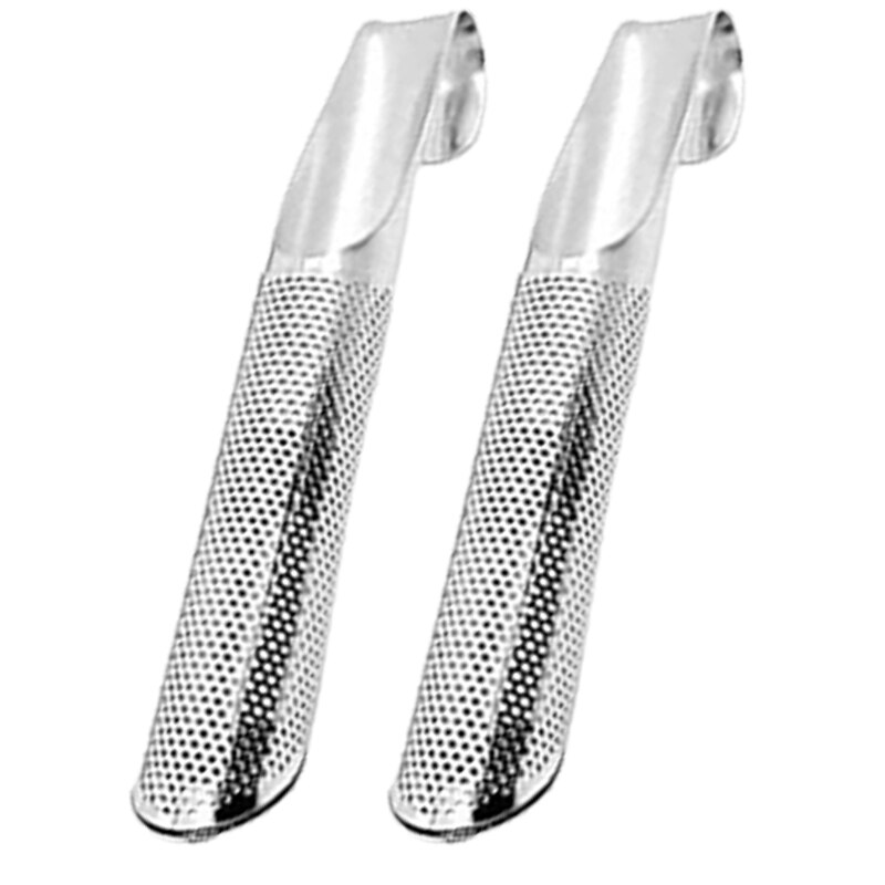 Stainless Steel Tea Diffuser 1/2pcs Strainer Stick Pipe Mesh Tea Filter Loose Leaf Strainers Tea Scoops Teaware: 2pcs