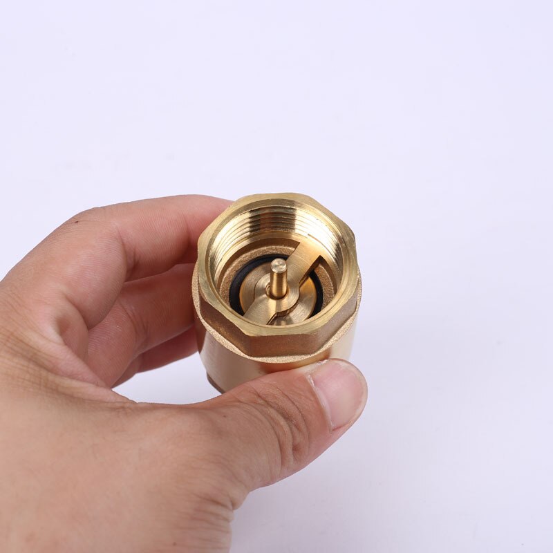 Brass In-line Spring Check Valve Thread One Way Check Valve for Liquid Gas AUG889