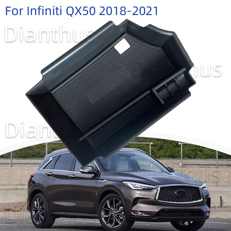 Voor Infiniti QX50 Auto Armsteun Middenconsole Storage Box Organizer Tray Accessoires