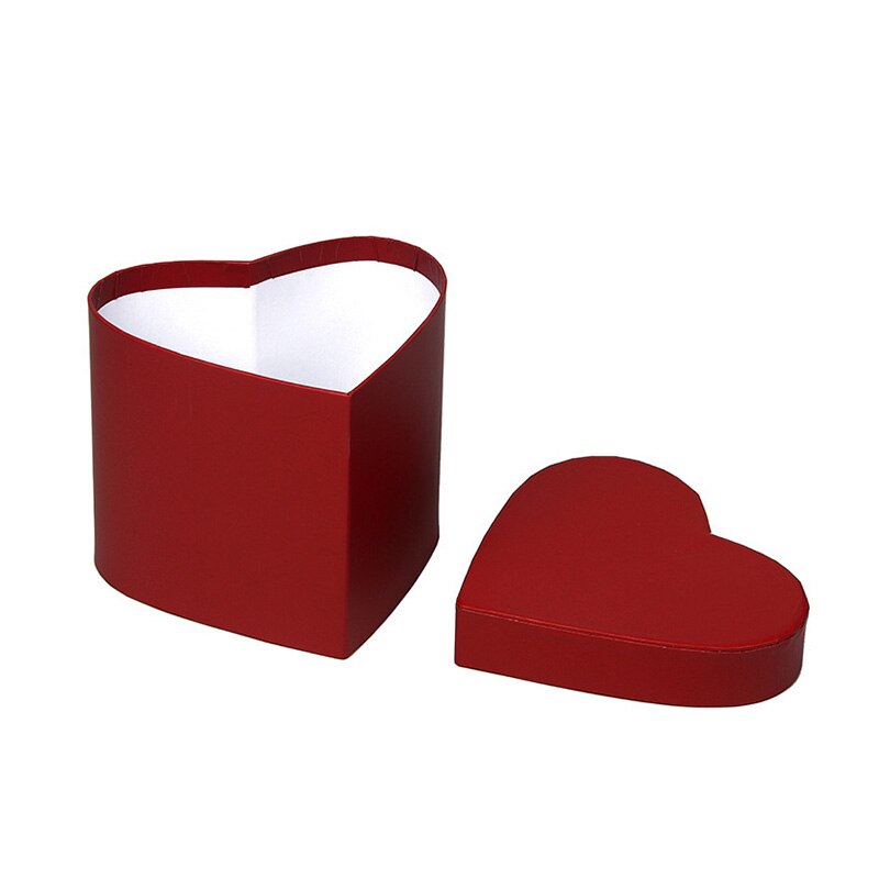 Florist Hat Boxes Red Heart Shaped Candy Boxes Bucket Box Packaging Boxes Party Valentine's Day Flowers Living Vase: 3