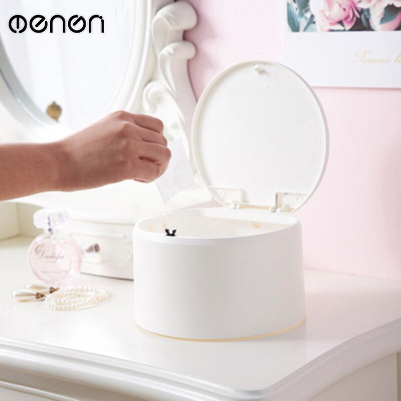 MENEN – poubelle de bureau avec couvercle de presse, pour voiture de bureau, pour bac à plastique, 3 L / 0.8 Gal, 4 couleurs disponibles, LF83015