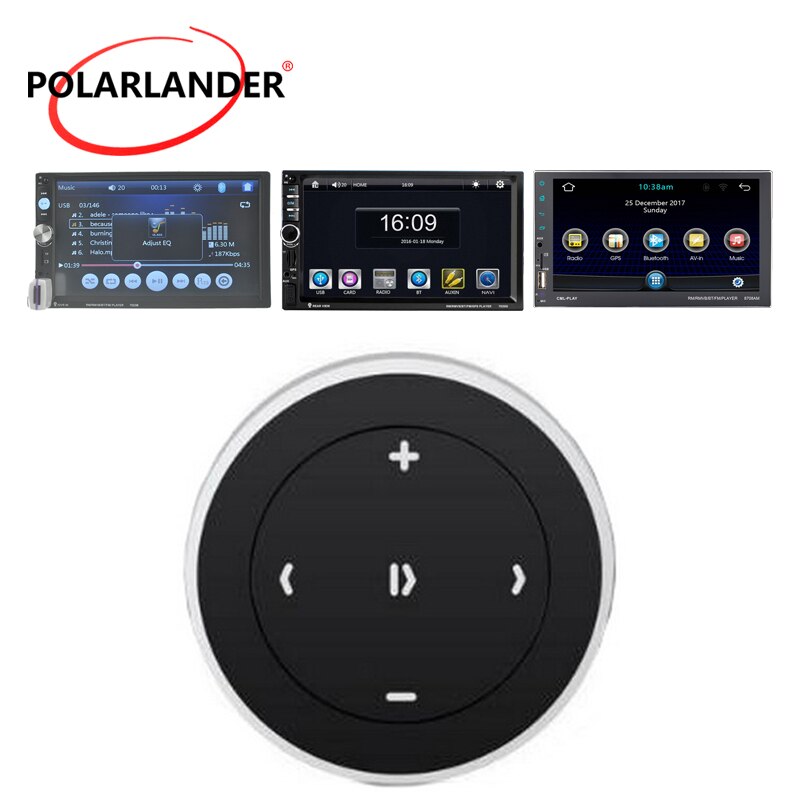 Draadloze Bluetooth 3.0 Auto Motorfiets Stuurwiel Muziek Speler Afstandsbediening Start Voor iOS/Android Media Knop Auto Styling
