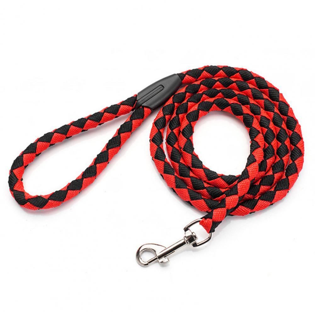Explosion Proof Outdoor Bite Resistant Nylon Rope Traction Rope for Outdoor Dog for Outdoor: Red