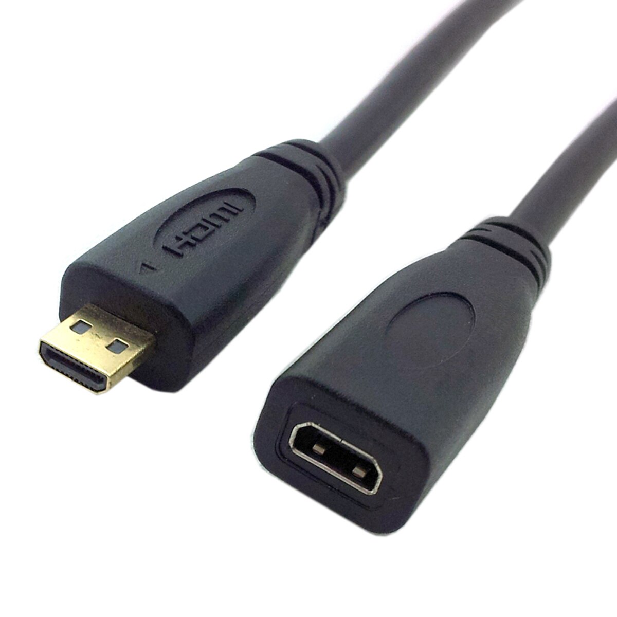 Hdmi Kabel Hdmi Kabel Snoer Hdmi 1.4 D Type Micro Hdmi Male Naar Micro Hdmi Femal Verlengkabel 30Cm Mini Hdmi Kabel