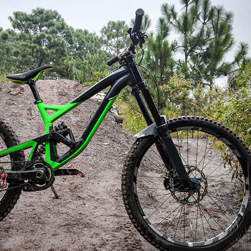 Forhjul / baghjulskærme mountainbike kulfiber mønster mudderbeskyttelse farverig cykel fast gear mudderbeskyttelse cykel tilbehør
