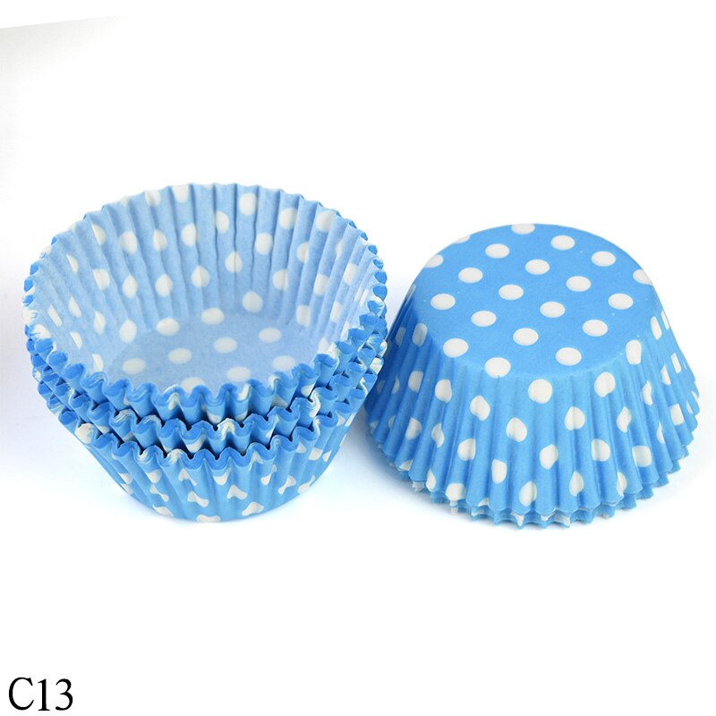 Doublures de Cupcake, tasse de cuisson, bricolage, plateau en papier à muffins, plateaux à pâtisserie, fournitures de cuisine, moule à gâteau, outils de décoration, 100 pièces: C13