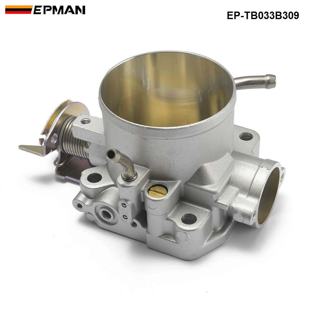 EPMAN Aluminum Silver Intake Manifold 70mm Throttle Body For Honda B16 B18 D16 F22 B20 D/B/H/F EG EK H22 EP-TB033B309
