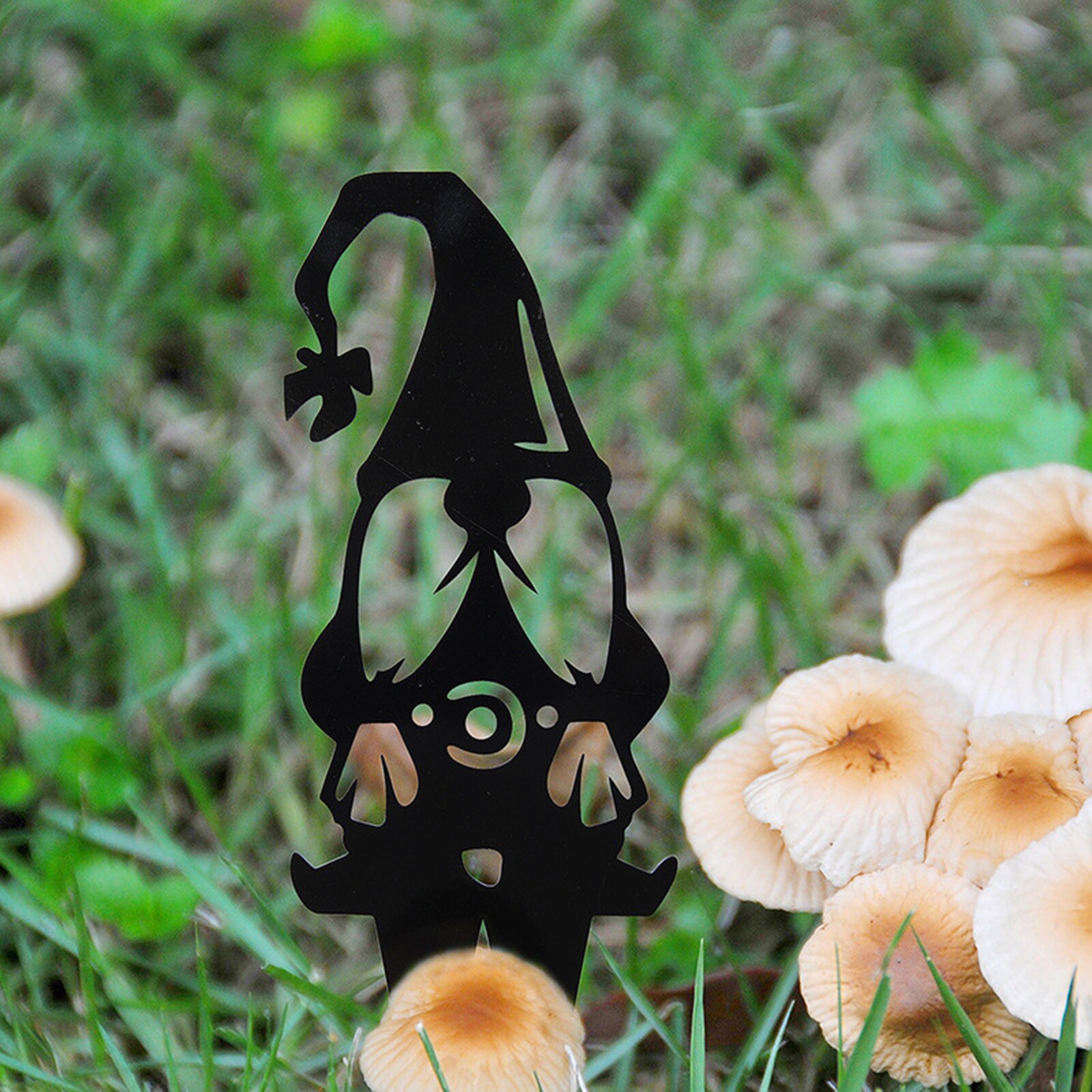 Garden Ornaments Gnomes Yard Art Backyard Lawn Decor Black Ground Plug Decor For Lawns Gardens, Backyards