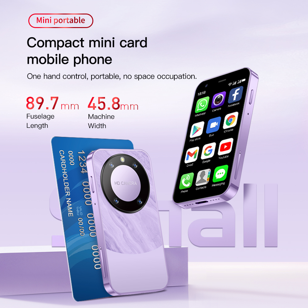 SERVO-P90 Mini Smartphone, Sistema Android, Dual SIM, 2000mAh Face Unlock, 3G WCDMA, Pequenos telefones inteligentes, Preço baixo, Novo, 2022