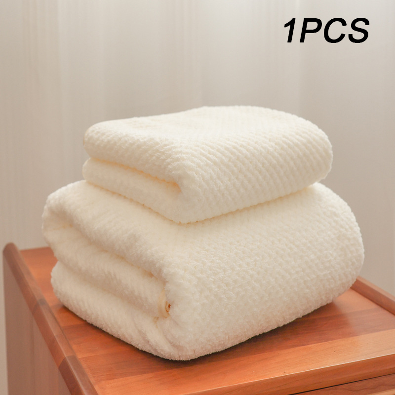 Coral Fleece Towel Bath Towel Quick and Easy to Dry Soft Absorbent Towels Bathroom Hotel Eco-Friendly Beach Towel For Home: XS / Brown