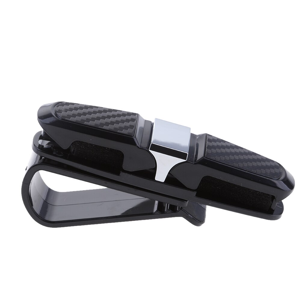 Car Auto Sun Visor Clip Holder For Sunglasses Reading Eyeglass: silver