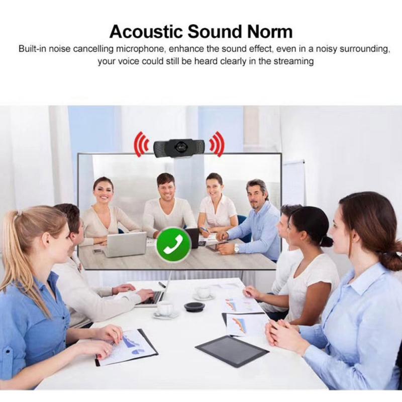 1pc USB HD 1080P Webcam PC Camera Built-in Microphone Laptop Computer PC Web Cam Camera Android TV Webcam Fits Skype OS Windons