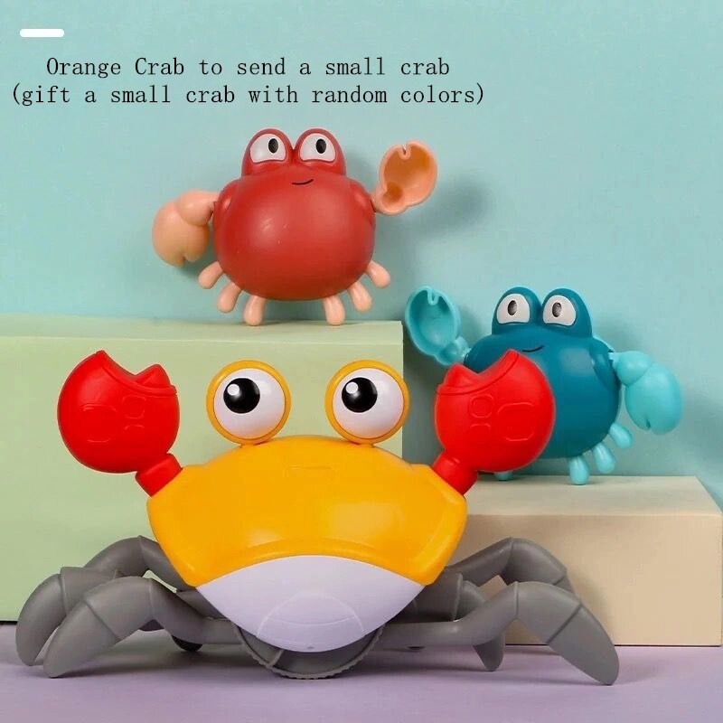 Child Bath Toy Big Crab Clockwork Baby Infant Water Classic Toy Beach Toys for Baby Drag Baby Bath Tub Summer Toys for Kids: Set 4