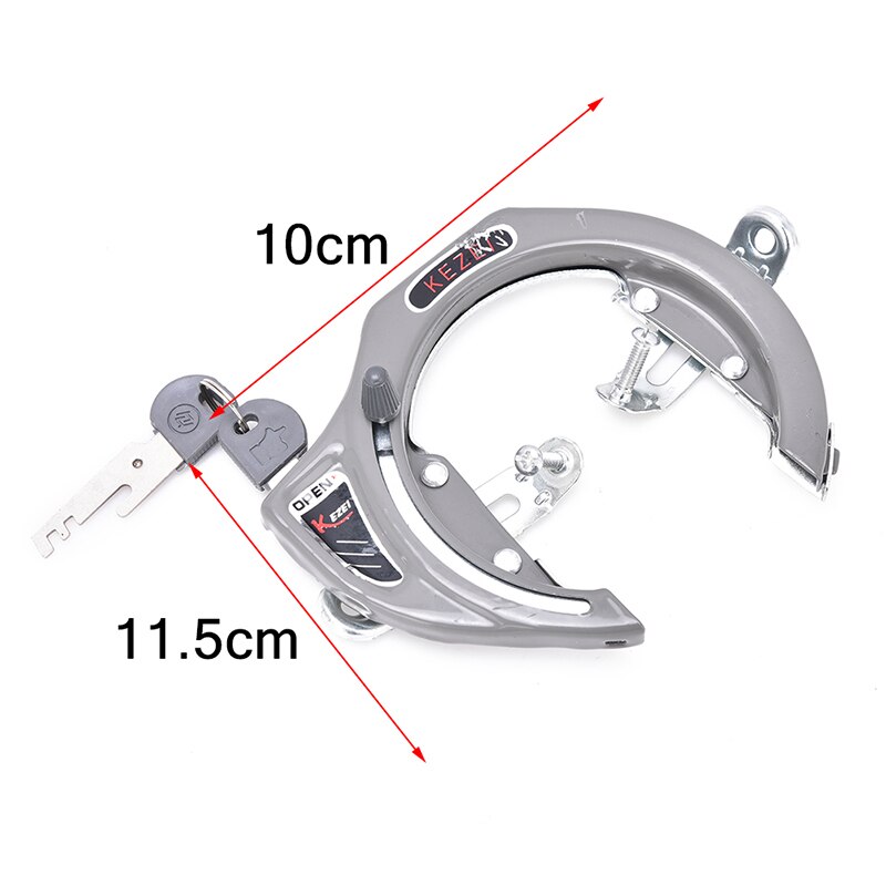 1Pcs Anti-Diefstal Slot Delen Bike Mtb Fiets Locksgrey Zwart Fietsslot Algemene Fiets Hoefijzer Klauwen