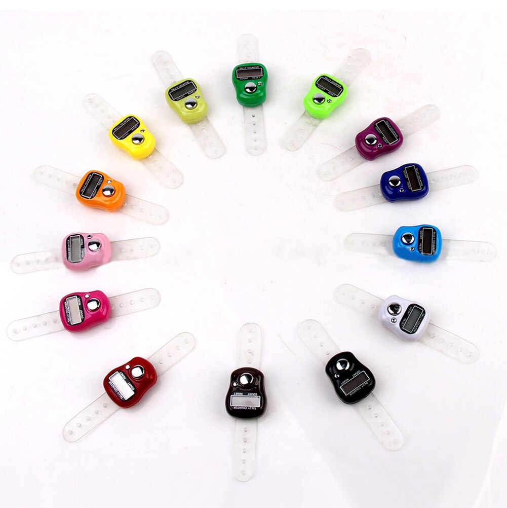 Digital Counter Mini Durable Finger Ring Golf Digital Stitch Marker LCD Display Tally Counter