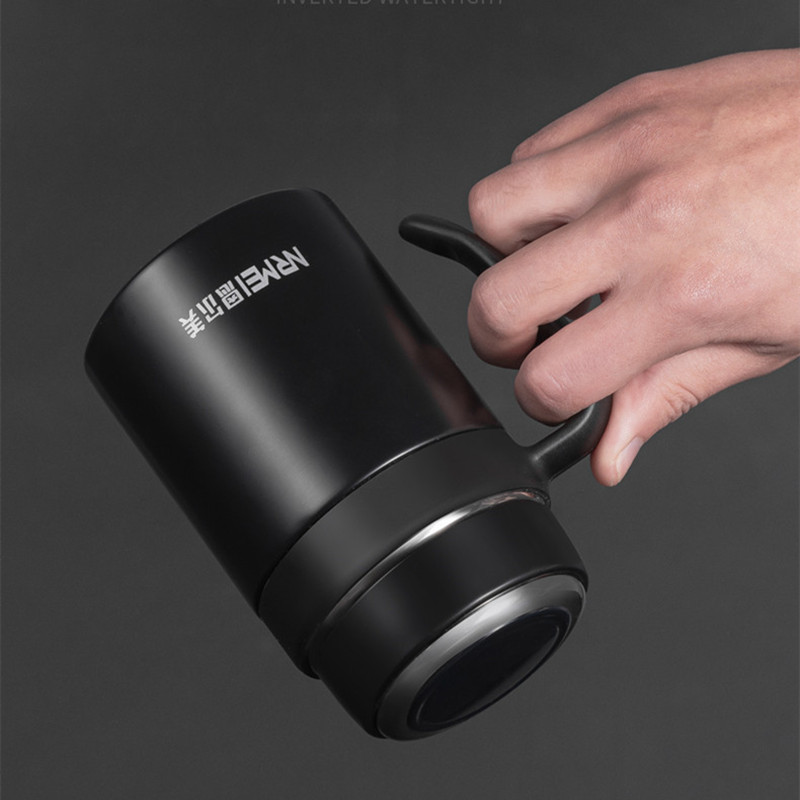 650ML Thermos Coffee Mug With Filter Handle Stainless Steel Insulated Vacuum Tea Cup Home Office LED Temperature Display