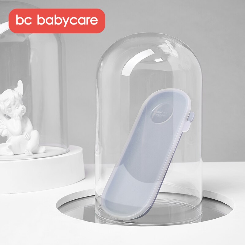 Bc babycare bærbar babyservice opbevaringsboks rejse babyer spædbørn småbørn ske gaffel opbevaringstaske pp opbevaringsbeholder: Grå