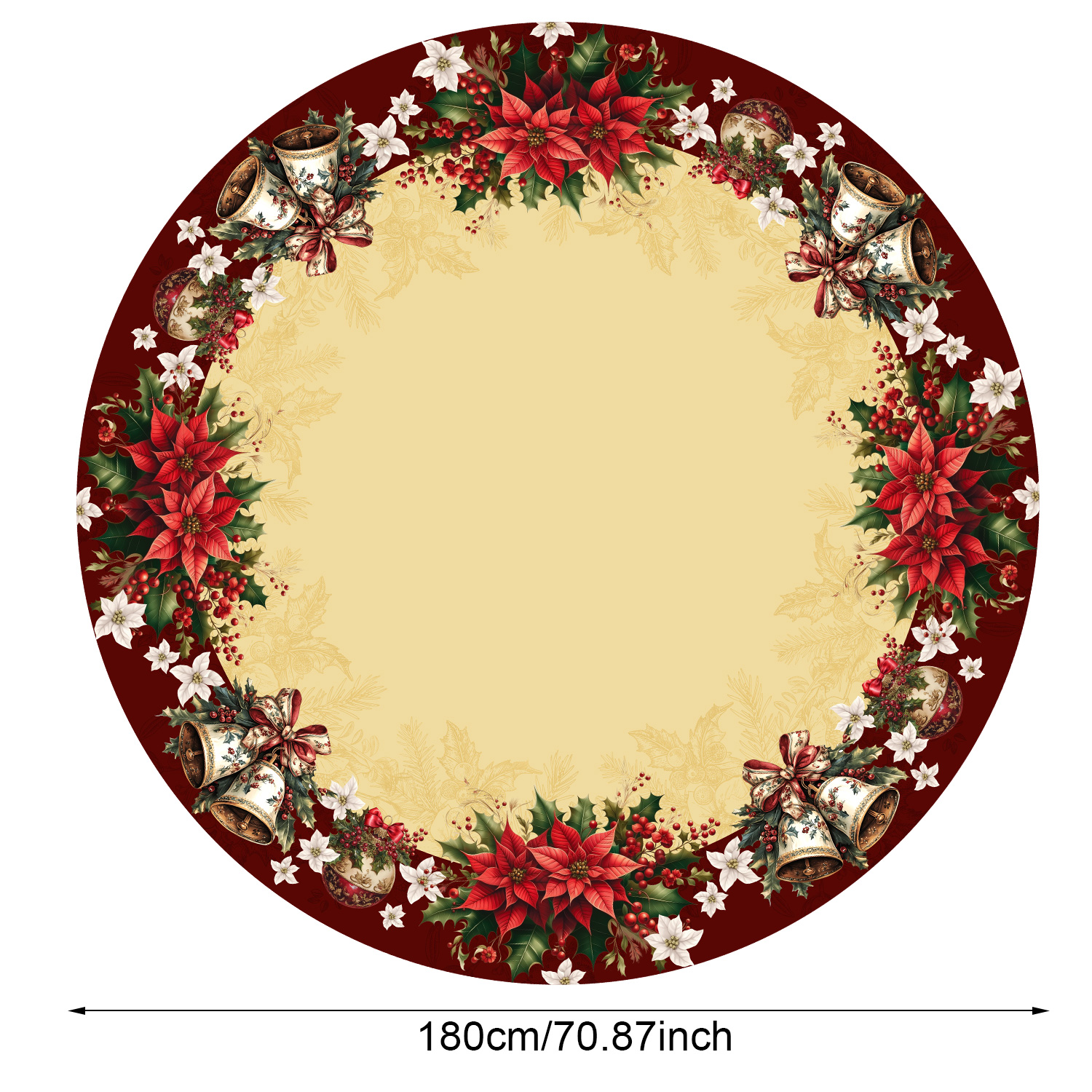 Rød juleblomstduk julepynt til hjemmet jul navidad år spisebordduk: Lilla