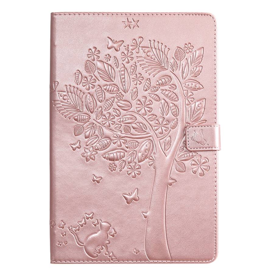Tablet Case For Samsung galaxy Tab S5E 10.5 T720 SM-T720 T725 Cat Tree Print Cover With Card Slot Tablet case+film+pen: rgold