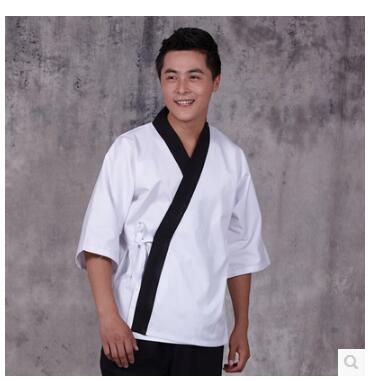 Japansk restaurant servitør uniform uniform servitør uniform japansk kimono jakke sushi: L