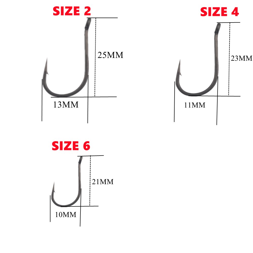 Carp Fishing Chod Hooks FTPE Coating Micro Barbed Choddy Rigs Carp Hooks Bait Accessories