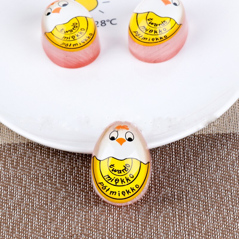 1pcs Egg Color Changing Timer Yummy Soft Hard Boiled Eggs Cooking Kitchen Eco-Friendly Resin Egg Timer kitchen accessories