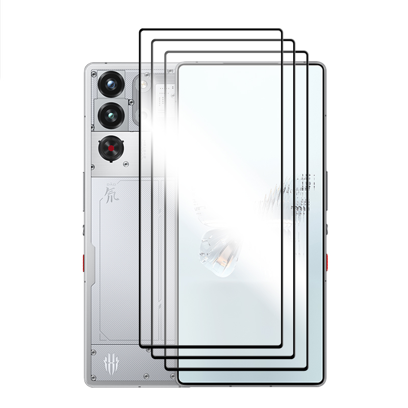 6in1 For Nubia Red Magic 10 Pro+ Glass For Red Magic 10 Pro Tempered Glass 6.85 inch Full Cover Glue HD Screen Protector: Lake Blue / Bundle2