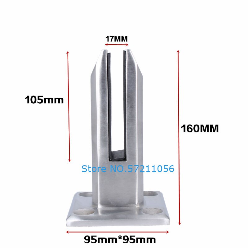 Stainless Steel Clamp Deck Mount Pool Fence Glass Fence Spigot Balustrade Floor Deck Mount Support Clamp Glass Holder