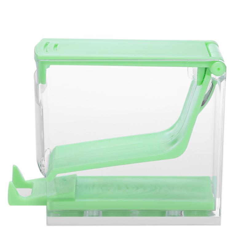 Dental ortodontisk bomuldsrulle dispenser pressetype boks opbevaringsorganisator til tandlægeværktøj: Grøn