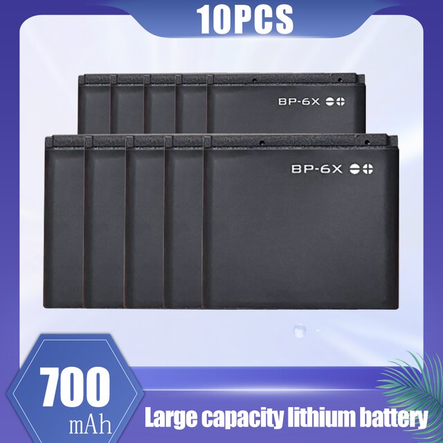 1-20PCS 700mAh BP-6X BP 6X BP6X Replacement Lithium Cell Phone Battery For Nokia 8800 8800S 8800D 8800SE Sirocco 8860 8861 N73i: 10PCS