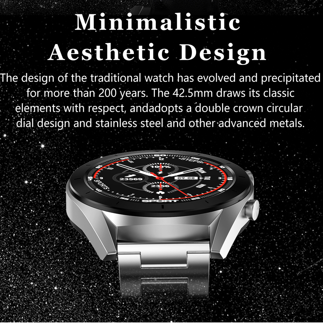 LYKRY DT99 montre intelligente montres de sport IP68 étanche fréquence cardiaque surveillance du sommeil Fitness Tracker pour Xiaomi Iphone